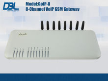 8 Port Voip Gsm Gateway Sms Server Vpn , Nat Transversal / G.723 Voip
