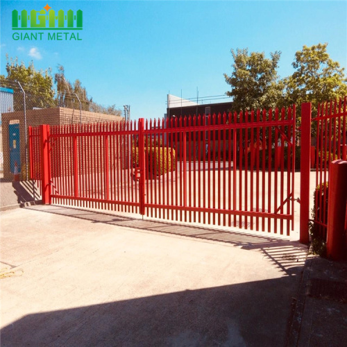 Garden Galvanized and Powder coated steel Palisade Fencing