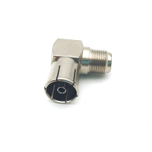 IEC PAL Female to F Female Coaxial Adapter