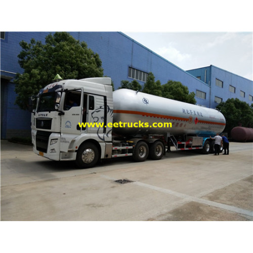 62cbm Tri-axle Occasion Propane Semi Remorques