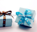 Caisses-cadeaux bleues tiffany de cadeau de papier de faveur populaire de mariage de haute qualité