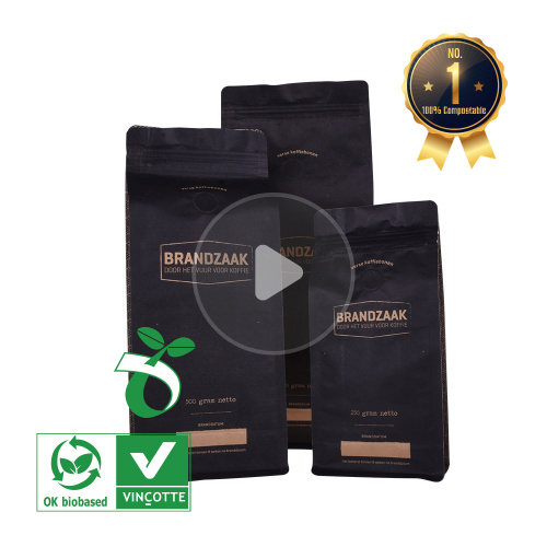 1kg kraft paper coffee bags with valve