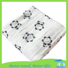 Solid Color Muslin Swaddle Blankets Custom Packaging