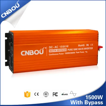50HZ 12V 110V 1500w dc to ac inverter with bypass