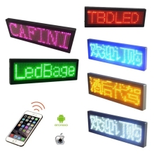 Programmable Mini Neon LED Luminous Display Screen - Electronic LED Flashing Name Badge