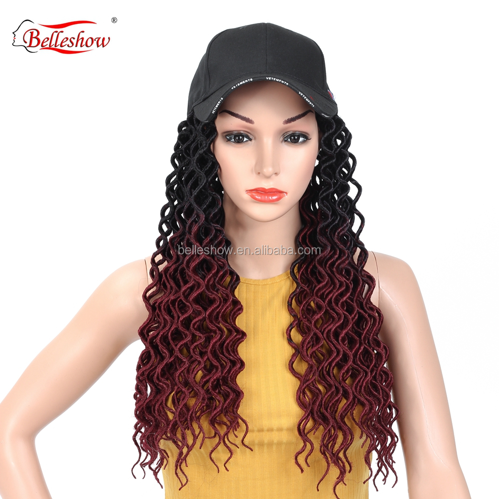 Hot sell wholesale Crochet Braiding Hair Braids  Synthetic Crochet Braid Goddess locs soft curly basketball hat hair