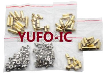 Kit of Screw Nut copper column kit (15mm+6mm) (6mm+6mm) (10mm+6mm) (3*6 screw) (M3 nut) 6MM 10MM set pack diy Circuit board