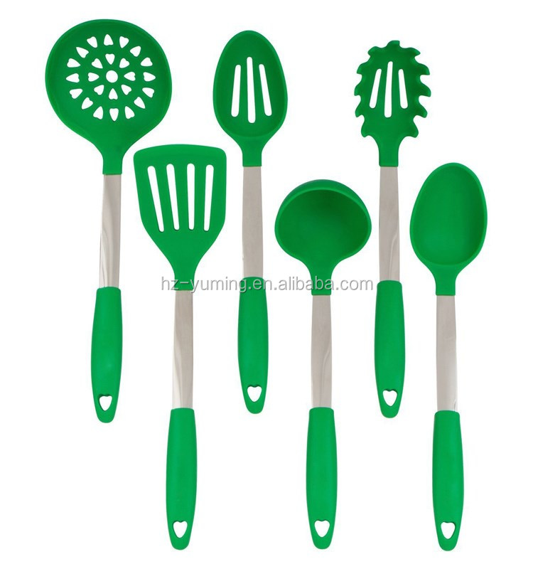 silicone spaghetti serving spoon and pasta server/new design kitchen utensils/non-stick surface silicone kitchen tools