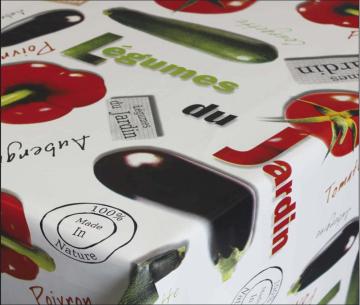 Pvc Printed fitted table covers Black