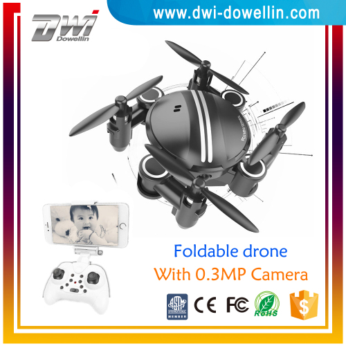 DWI Dowellin Pocket Drone 2.4Ghz Mini Foldable Drone With Auto Hover Function