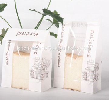 french bread bags with perforated window/baguette bags with window