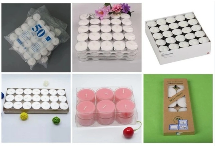 Wholesale 8g Paraffin Wax Pressed White Tealight Candle in Bulk