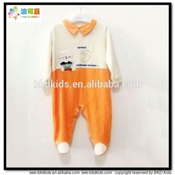 BKD velet infant rompers with embroidery export europe. infant winter clothes