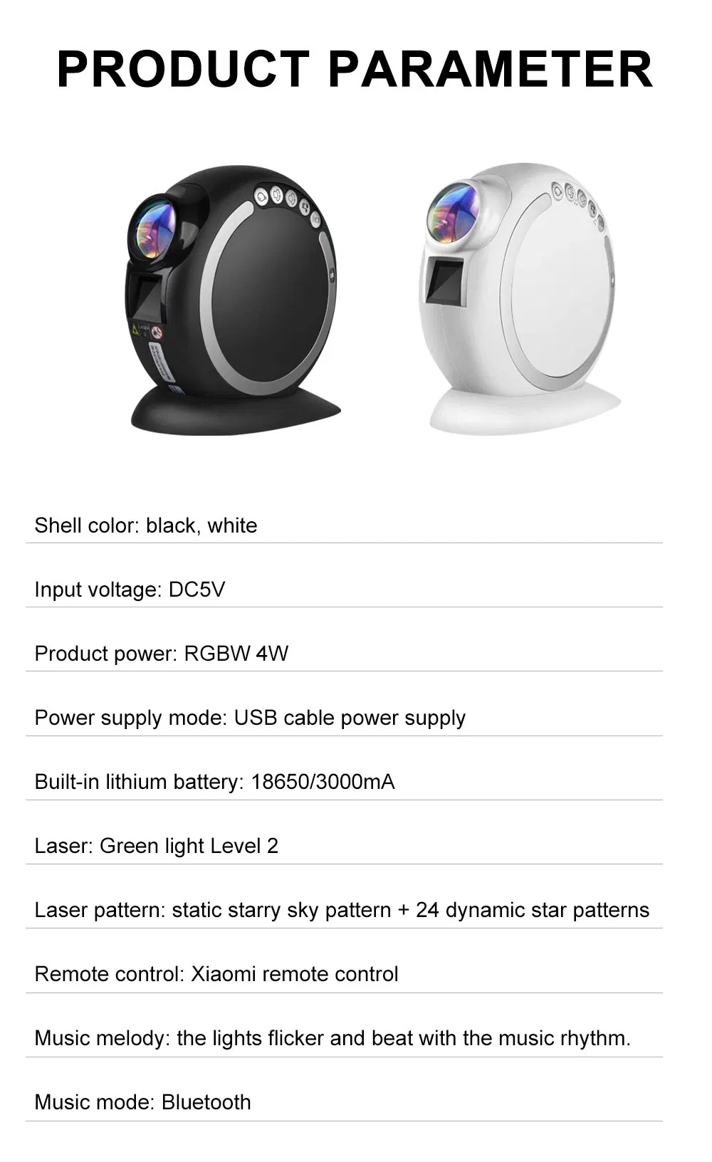 Tuya WiFi Smart Star Projector Galaxy for Holiday Party APP Control Smart Home Nebula Projector Works for Google Home Alexa