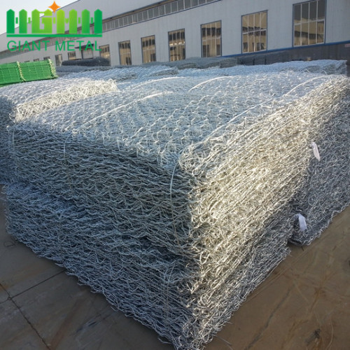 Kohlenstoffstahl galvanisierte Gabion Box mesh