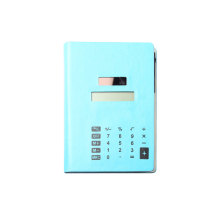 8 Digits Solar Power Notebook Calculator with Pen