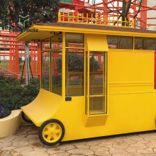 Modern design food cart mobile book kiosk kiosk on wheels