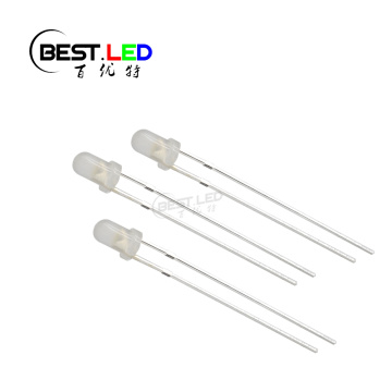 Diffused White 3mm LED Cool White 8000-12000K 7-8lm