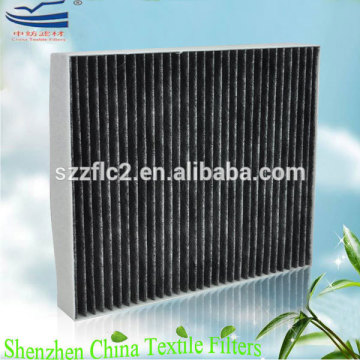 Coconut shell carbonized material mini pleat HEPA filter