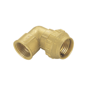 Brass compression 90 female elbow coupling