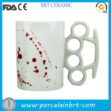 Blood splatter killing Ceramic Knuckle Duster Mug