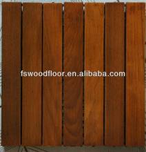 teak outdoor wood flooring with plastic base
