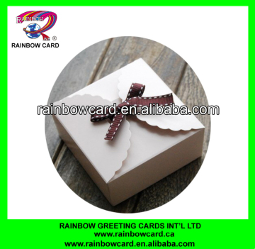 2015 fancy paper wedding invitation gift box