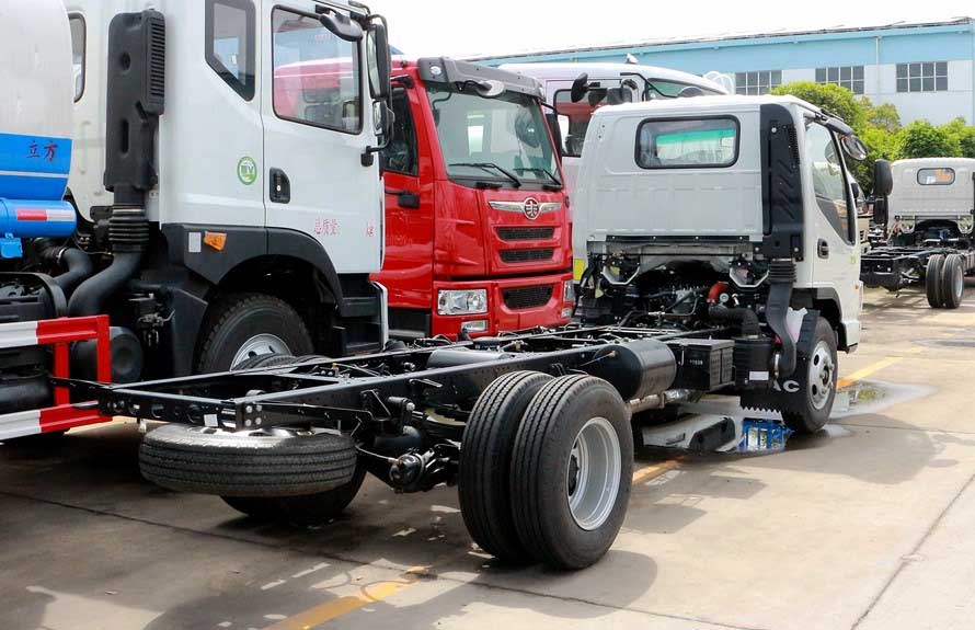 truck mounted water tank chassis 3