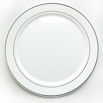 16" disposable colorful plastic round dinner plates