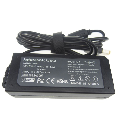 Adaptateur pour ordinateur portable 20V 3.25A 65W pour Lenovo