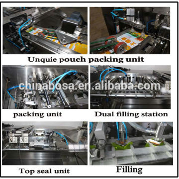 horizontal packaging machinery for chemicals liquids
