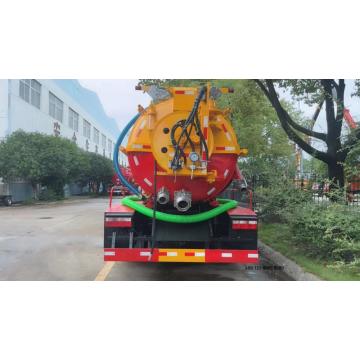 Dongfeng 4x2 Camión de ascenso de aguas residuales de aspiración