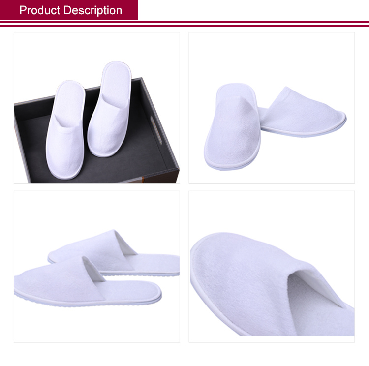 Hotel Spa Slippers Terry Cloth Slippers New Arrived Quick Lead Simple Design Disposable Slippers