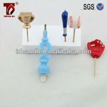 handmade blue cake birthday Candles