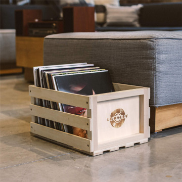 Customized Handmade Wooden Album Storage Crate