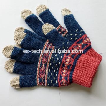 High quality winter snow custom embroidered gloves