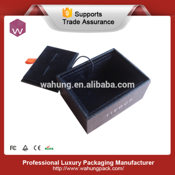 Fashion personalised cheap cufflink box (WH-0670)
