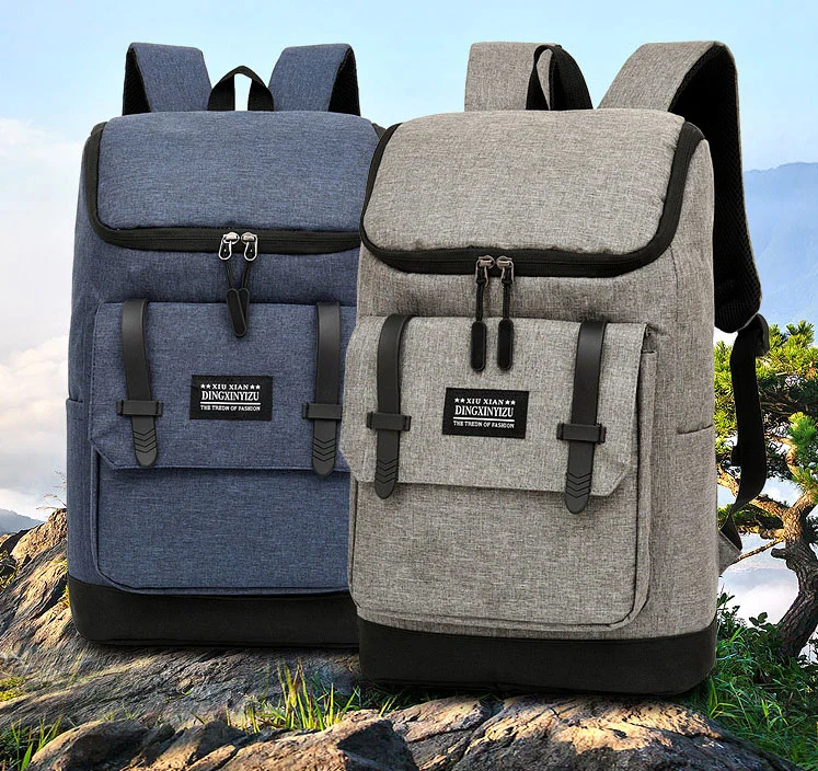 Simple Men Travel Back Pack 15.6 Inch Collage Laptop Backpack School Bag