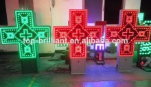 p10 green color cross led display