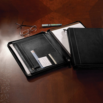 Leather office stationery file folder