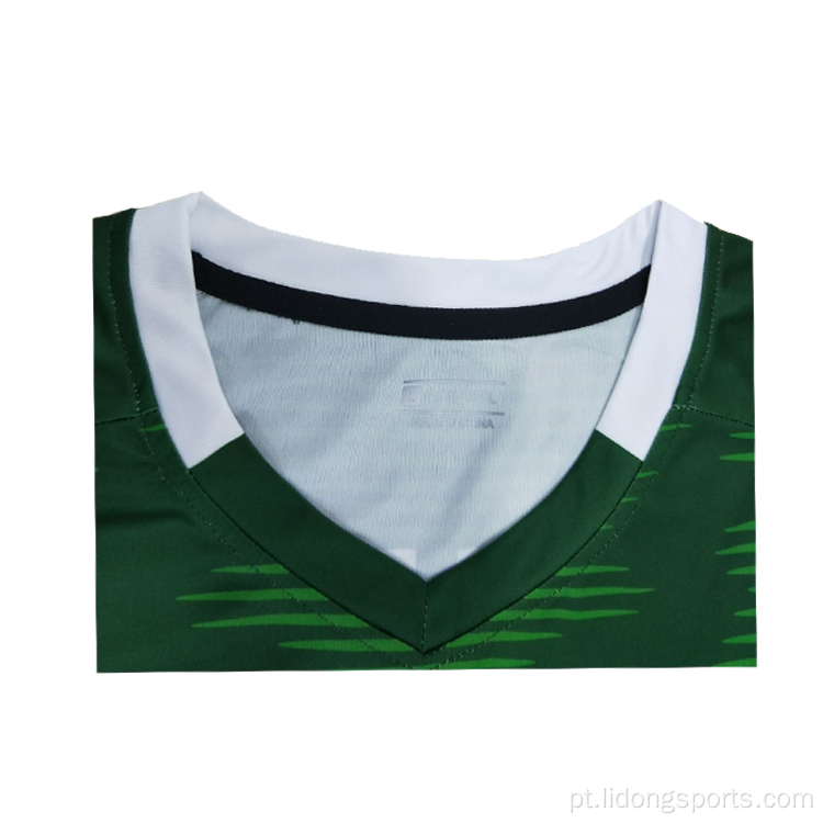 OEM New Model Sublimation Imprimindo Jersey de Futebol