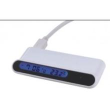USB HUB with lcd clock