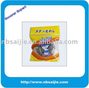 stainless steel scourer, galvanized scourer, dish scourer,scouring pad