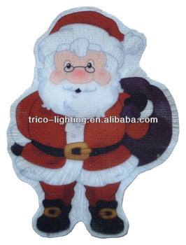 Optical fiber Santa Claus for Christmas