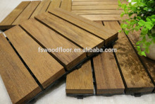 merbau outdoor decking tile with plastic base