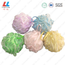 bath and shower sponge loofah mesh pouf sponge