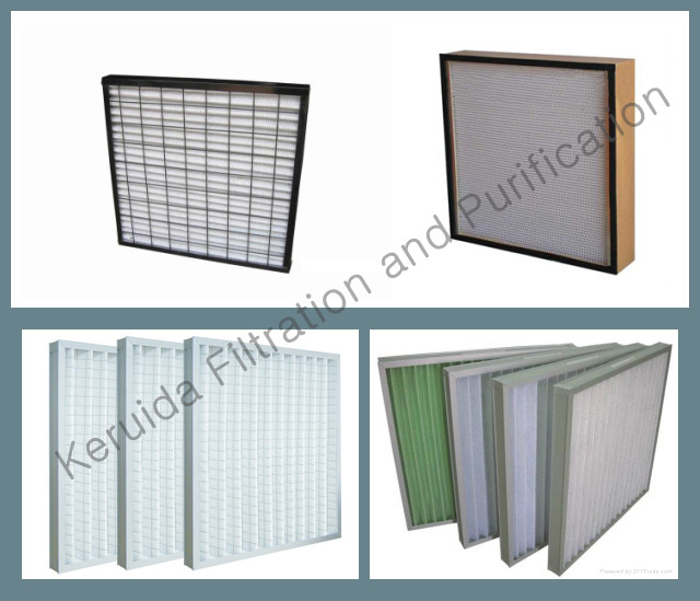 HEPA Air Handling Unit Air Filter Without separatos for Cleanrooms H13,H14,