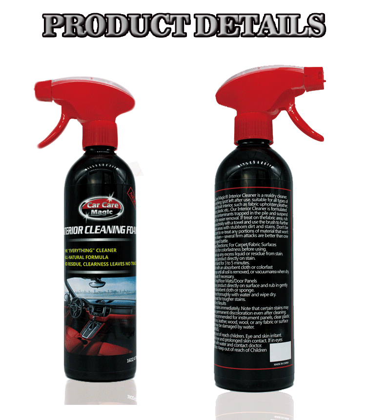 CAR Care Magic Car Interior Foaming Cleaner Spray dari BSCI Manufacturer