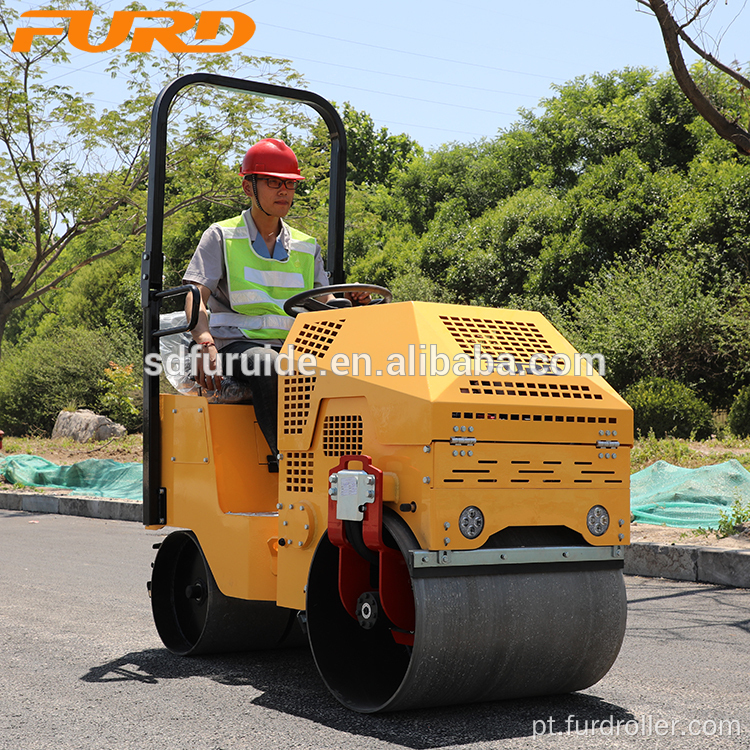 Máquina compactadora de rolo vibratório em tandem 800kg