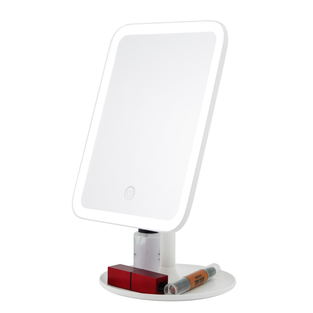 Lighted cosmetic mirror